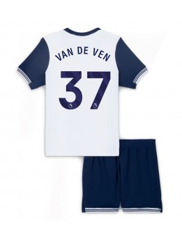 Billige Tottenham Hotspur Micky van de Ven #37 Hjemmedraktsett Barn 2024-25 Kortermet (+ Korte bukser)